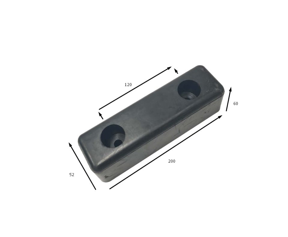 Dockstoßstange für Anhänger und Laderampen, 20/5/6 cm – OP-200-52-60U